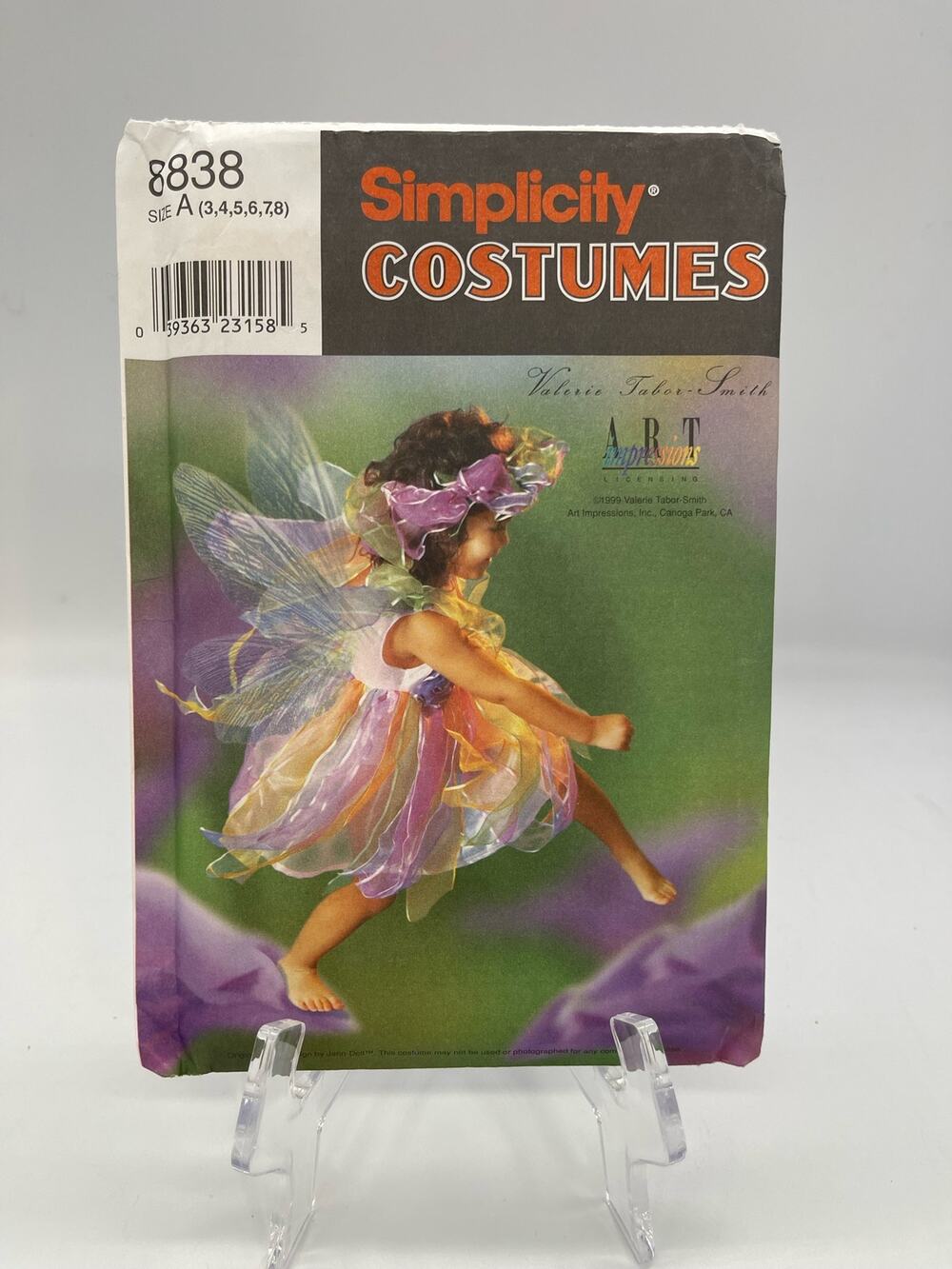 Vintage NOS Simplicity Children's Fairy Costume Pattern 8838 UNCUT FACTORY FOLD